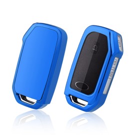 GAFAT Kiα EV6/ Sportage NQ5 QL/Ceed Proceed XCeed/NIRO/Sorento/Soul/Stinger/Rio 2018-2024 2025 Key Case Protective Cover, Car Remote Controls TPU Silica Gel Car Key [Blue (5 Buttons)]