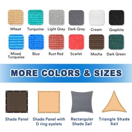 VICLLAX 90% Shade Fabric Sun Shade Cloth with Reinforced Grommets, Outdoor Sun Screen Fabric for Outdoor Patio Garden Pergola Cover Canopy 12x16 FT, Dark Grey