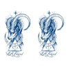 GZ797x2 Temporary Capricorn Tattoo, Aries Tattoo, Semi-Permanent Animal Tattoo, 2