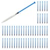 MEETOOT - 50 jeringas de plástico azul de 1 ml