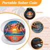 Beach Sunset 30 Year Sobriety Coin, Affirmation NA Coin, Addiction
