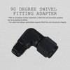 6AN Female to 6AN Male Flare 90 Degree Swivel Fitting