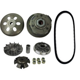 RedCap 150cc 125cc GY6 Clutch Variator Drive Assembly Belt Kit for Scooter Moped Go Kart ATV UTV TaoTao Roketa SunL Ice Bear Vitacci 152QMI 157QMJ Transmission Rebuild Long Case (Belt 835-20-30)