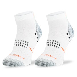 SKIETY Comodo Run5 Quick-Drying Sports Running Socks - Hiking Socks - Technical Socks - Breathable Antibacterial - 65% Polyester Coolmax, White