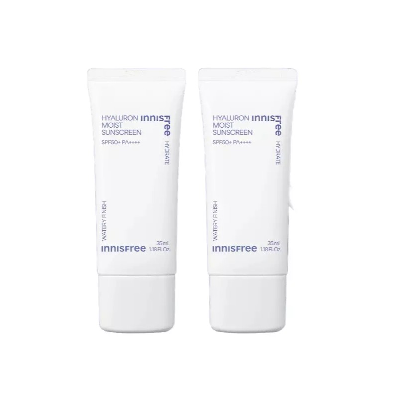 Innisfree 이니스프리 히알루론 수분선크림 SPF 50+ PA++++ 35mlx2개 선크림추천 Innisfree
