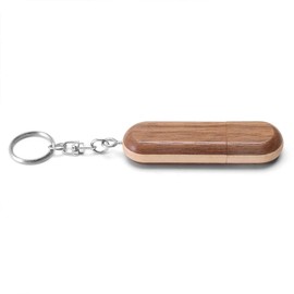 HOZYALE USB Flash Drive Two-tone Color Wood USB 2.0 Memory Stick Pen Drives with Wooden Box (64GB, Tan)