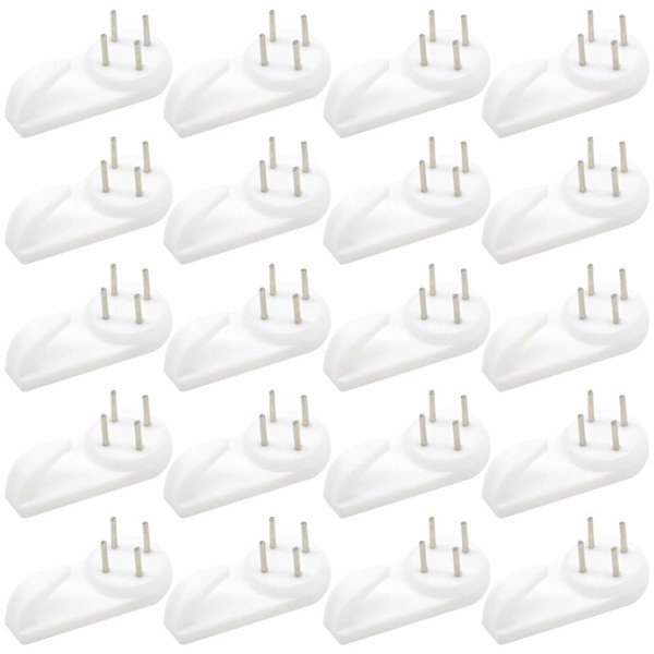 Ruidee 30 PCS Plastic Photo Frames Hooks Traceless Picture Hanger