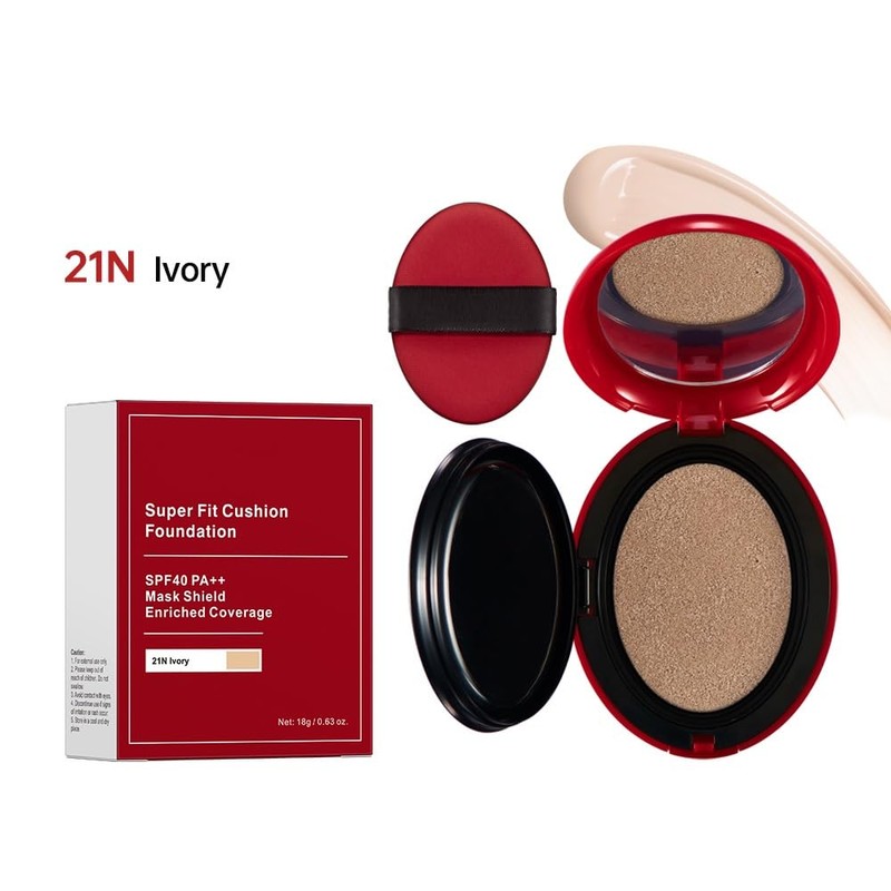 SONGVISON Cushion Foundation, Semi-Matte Finish 72-Hour Foundation Full Coverage Sun