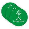 Unbranded/Generic 3 pcs Funny I POOPED TODAY Hard Hat Stickers