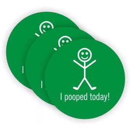Unbranded/Generic 3 pcs Funny I POOPED TODAY Hard Hat Stickers Helmet Tool Box Decals Plumber