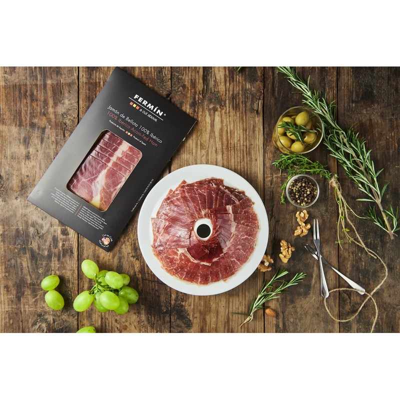 100% Acorn-Fed Ham Sliced 2 oz (4 Pack) | Jamon