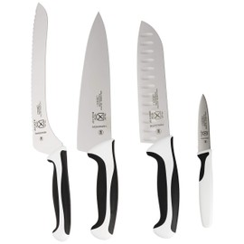 Mercer Culinary Millennia 5-Piece Magnetic Board Set Knife Block, White