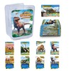 Dinosaur Flash Cards, 42 PCS Collectible Dinosaur Trading Cards for