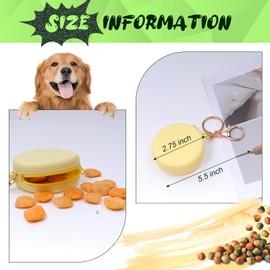 MANOPAWS 4PCS Silicone Dog Treat Pouch Small Bag, Pocket-Sized Pet Training Treat Bag,Zipper Design,Unscented, Reusable, Travel Walking Bag, Portable Training Bag