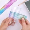 Grevosea 2-Piece Flexible Ruler, 30cm/12inch Plastic Straight Edge Ruler, Soft