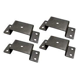 A.A Heavy Duty Bolt-On 2x4 Steel Stake Pockets for Trailer & Truck (4)