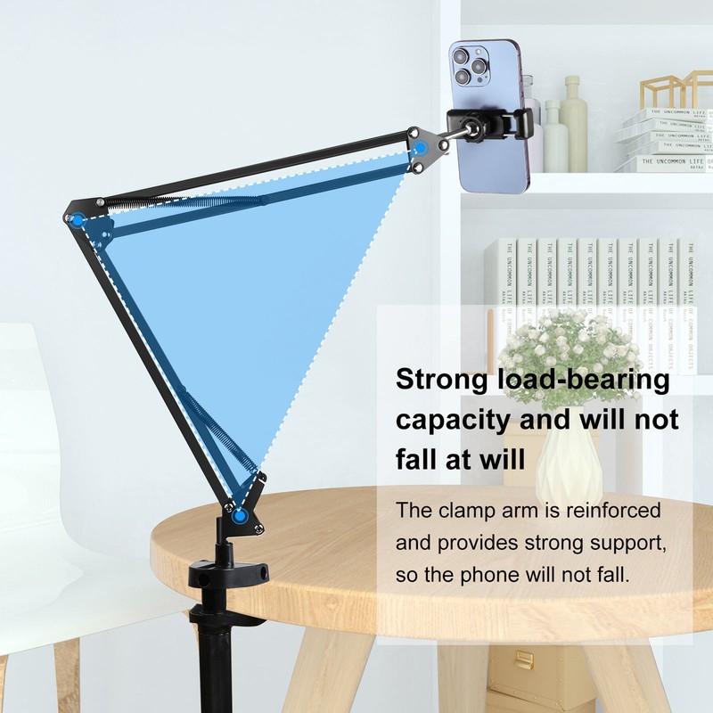 Overhead Video Stand Phone Holder Articulating Arm Phone Mount Supports