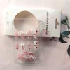 24Pcs French Tip Press on Nails Short Almond Fake Nails