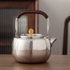 IwaiLoft IWL1078 "Pole" Kettle, Stainless Steel Kettle, Teapot, Gas Fire,