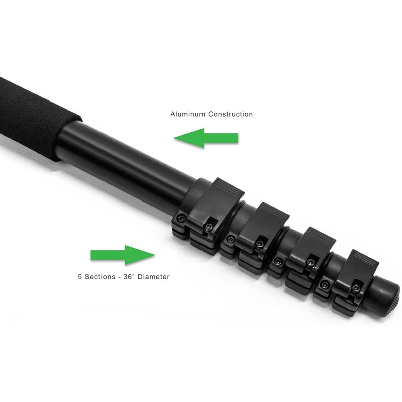 Professional Heavy Duty 72" Monopod/Unipod (Dual Optional Head) for Olympus