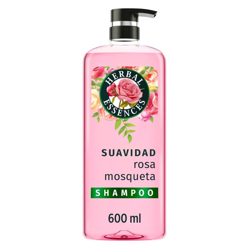 Herbal Essences Shampoo Suavidad Rosa Mosqueta 600 ml