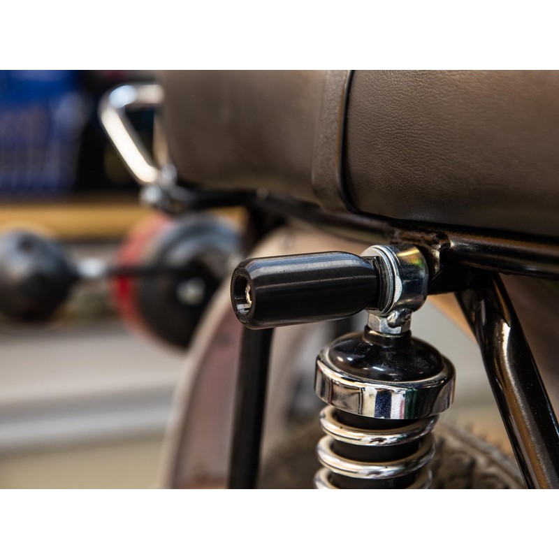 Set of Rear Crash Pads with TTG Black for Simson