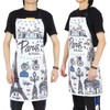 Fashion Printing Cartoon Kitchen Apron Unisex Cooking Home Cleaning Apron