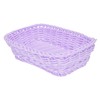 STOBAZA 1pc Purple Baskets Bins for Shelf Storage Organizing Woven
