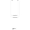 Progress Lighting 6-Inch Cylinder Outdoor Ceiling Light, 1-Light Modern Flush