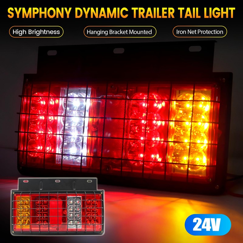 Ourbest Truck Trailer Tail Lights Bar Kit, Stop Turn Signal