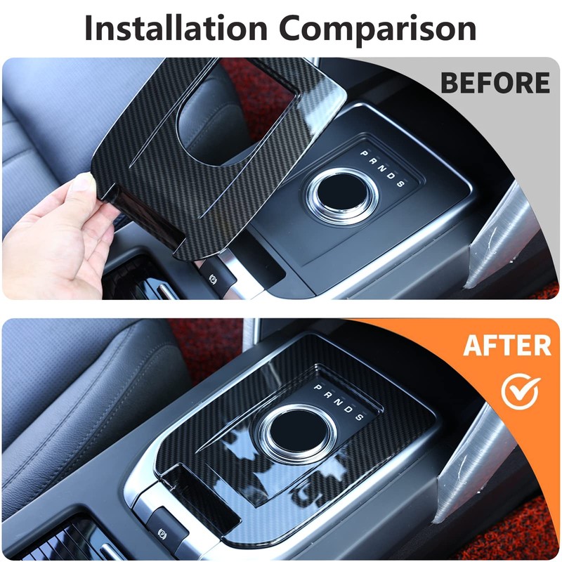DIYUCAR for Discovery Sport Carbon Fiber Luxury Interior Accessory Gear