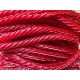 B.I. Dist. Red Licorice Twists- Soft and Chewy Licorice Candy- BULK CANDY- 1/2 POUND