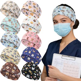 JATEBI 10 Pcs Nurse Headbands for Women, Non Slip Pet Veterinary Headbands