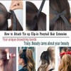 Straight Long Ponytail Hair Extensions - Remeehi Synthetic Fiber Tie