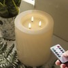 Outdoor XL 6.45" x 8" Large Flameless Candles with Remote,