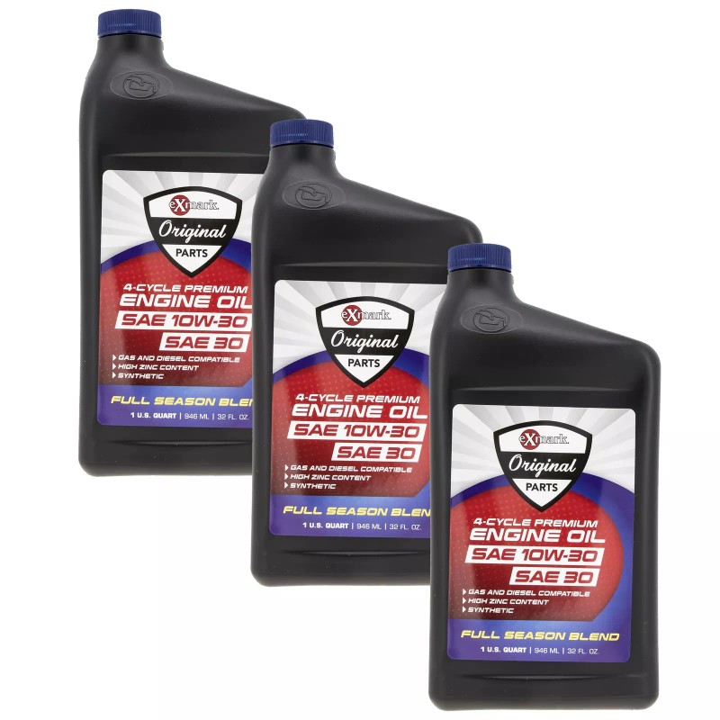 Exmark Engine Oil 3 Quarts and Filter Kit Quest Radius
