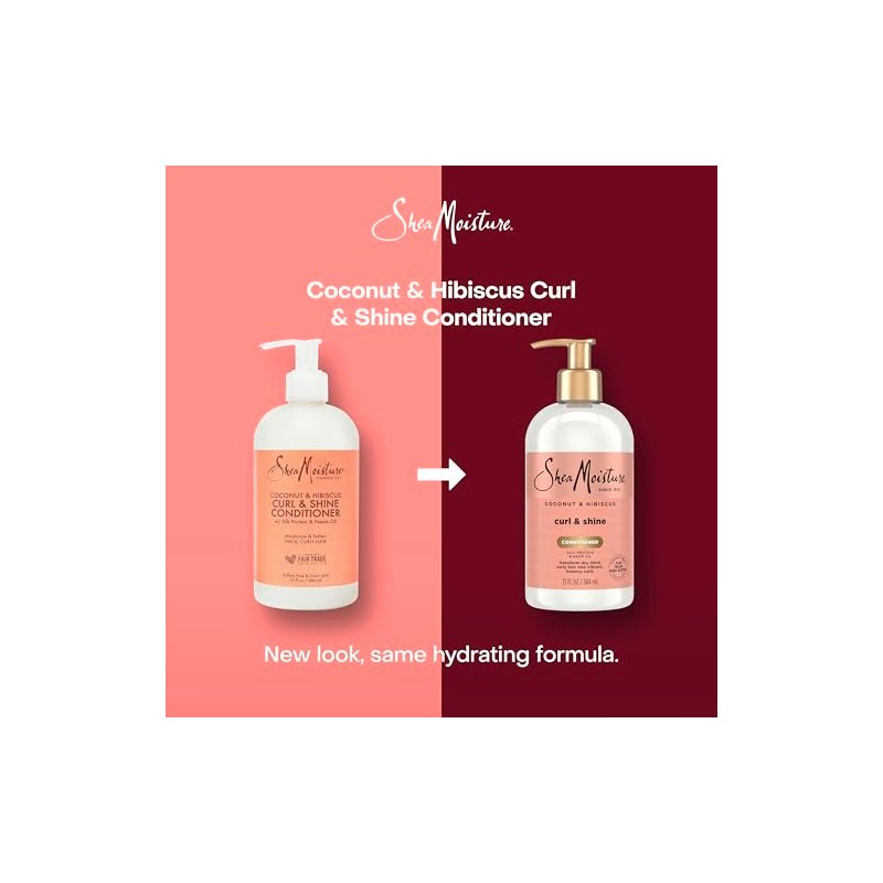 Shea Moisture Coconut & Hibiscus Curl & Shine Conditioner for