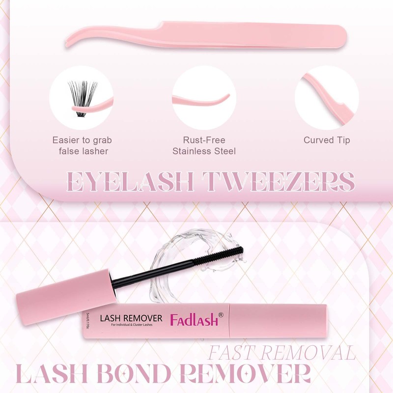 FADLASH DIY Lash Extensions Kit, 40D 0.07 D Curl Lash