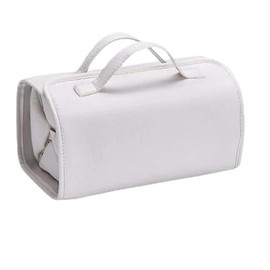 Cosmetiquera para Maquillaje, Neceser Mujer (Blanco) | Cosmetiquera Para Hombre y Mujer Bolsa de Maquillaje Impermeable Cosmetiquera de Viaje Cuatro e