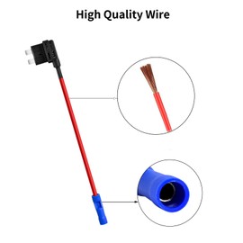 MuHize Fuse Tap Kit 5 Pack - Upgraded 12V Automotive Add-a-Circuit Taps, Locking Clip Adapter with 5A Blade Fuse for Car Truck SUV | Anti-Vibration Design