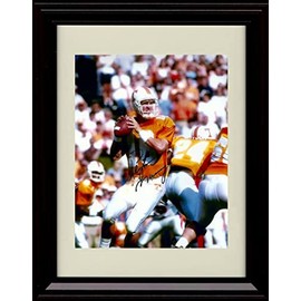 Peyton Tennessee Volunters Autograph Promo Print - Manning- Looking Deep - Framed 8x10