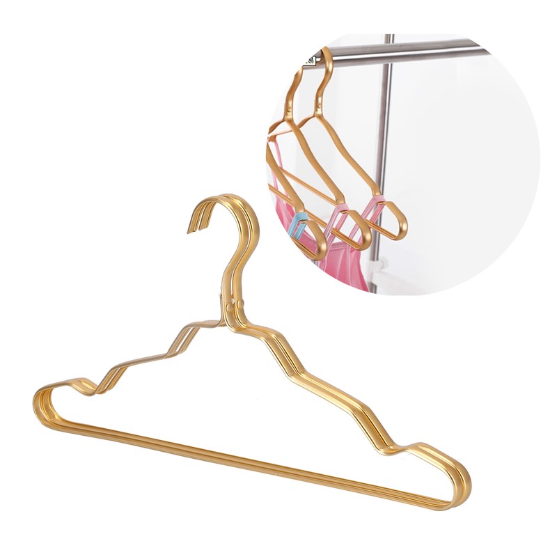 10Pcs Clothes Hanger WearResistant Enlarged Thickened SpaceAluminum NonSlip Clothes Hanger