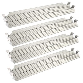 4 PC Heat Plate Tent Shield Replacement for Viking VGBQ 30 in T Series, VGBQ 41 in T Series, VGBQ 53 in T Series, VGBQ30, VGBQ41, VGBQ53, BBQ Parts Burner Cover Flame Tamer, Stainless Steel, 23 1/8"