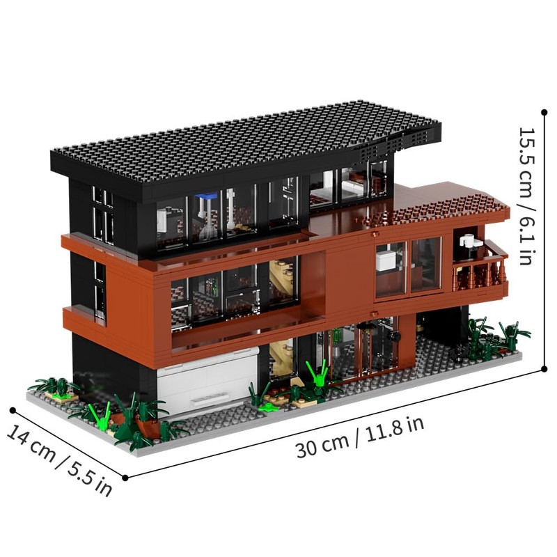 NETEHU Romance Films Fans Architecture Blocks，House Building Set House Present