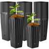 Nuenen 100 Pcs Tall Tree Pot Plastic Deep Plant Nursery