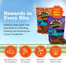 Wild Meadow Farms Wild Meadow Farms - Classic Lamb Minis, Soft Jerky Training Treats for Dogs, Grain-Free, All-Natural & Perfectly Sized for Training, High-Value Rewards in a Convenient 3.5 Ounce Pouch