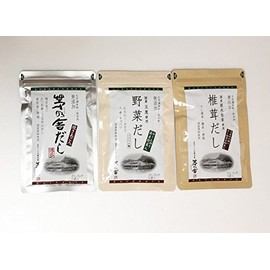 Kayanosha Dashi, Trial, 3 Types (0.3 oz (8 g) x 5 Bags), C Set