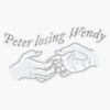 Cardigan Lyric, Peter Losing Wendy" Waterproof Vinyl Window Bumper Sticker