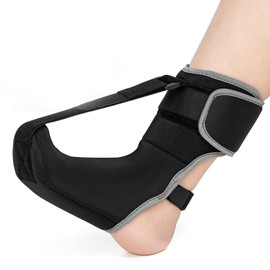 Plantar Fasciitis Night Splint Sock for Plantar Fasciitis Relief, Soft & Comfortable Planter Facetious Support for Achilles Tendonitis Heal Spur Foot-drop Flat-arch, Foot Brace for Men and Women, Small-Black