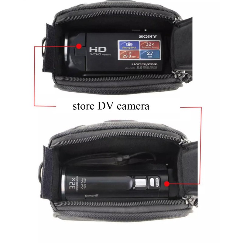 Hosoncovy Micro Digital Camera Storage Bag DV Camera Travel Case